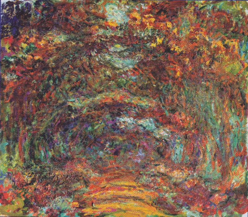 Claude Monet The rose way in Giverny china oil painting image